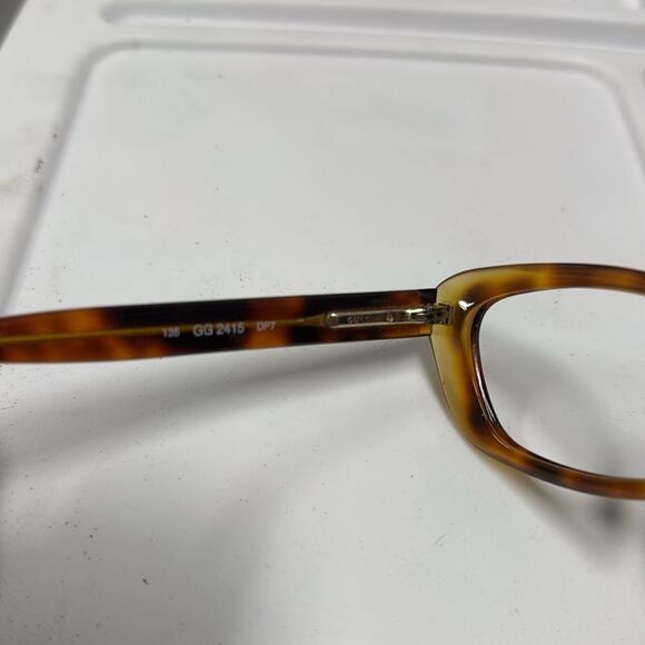 Tortoise Shell Eyeglasses VINTAGE Gucci Frames - No Lense - LIKE NEW Condition - Picture 5 of 6